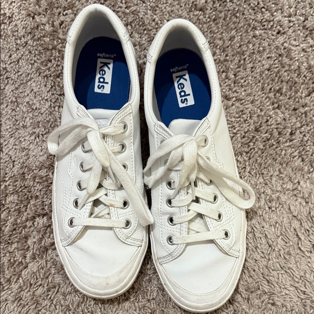 Keds White Leather Sneakers